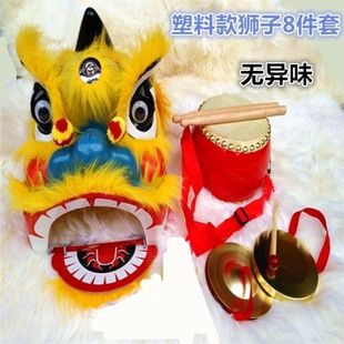 极速儿童舞狮子/塑料舞狮头/儿童鼓H/佛山狮子/耐摔版狮子头