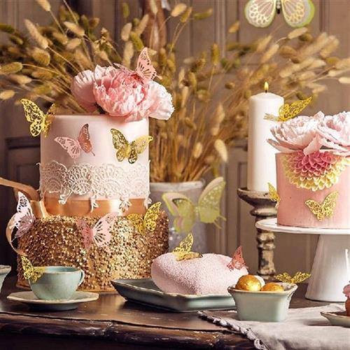 极速76 Pcse Butterfly Wall Decor 3D Butterfly Wall Stickers