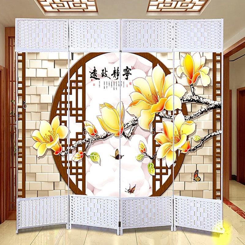极速折叠屏风隔断k客厅进门遮挡板玄关卧室现代简约装饰帘活动墙