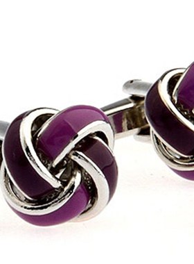 极速Free Shippikng Metal Knot Cufflinks Gold Color Knot Desi