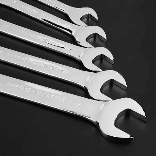 极速10PCS Ratchet wrench set /set Double Lfork wrench made o