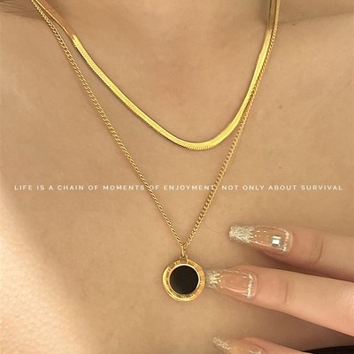 极速chain luxury niche dtesign 2023 new simple clavicle neck