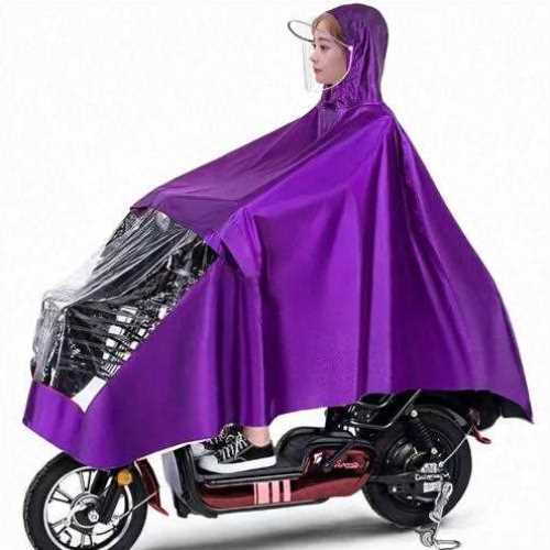 极速雨衣电动车摩托m车骑行自行车加大加厚电瓶车雨披面罩单人成