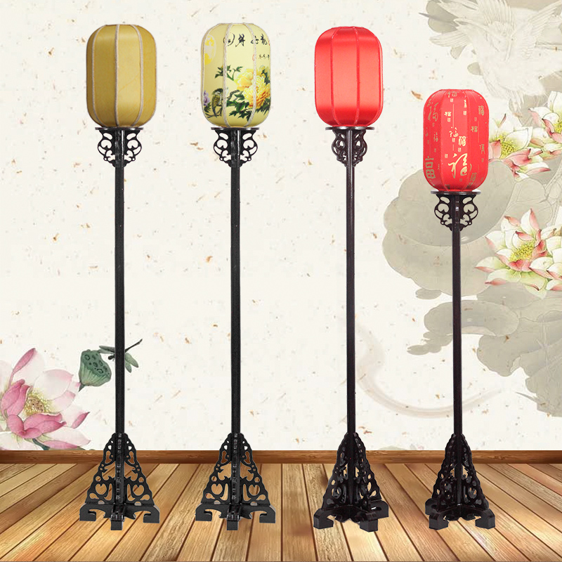 极速中式婚庆道具灯笼路引新中式实木充电花灯R婚礼庆典摆件木艺