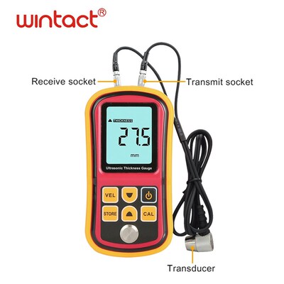 极速Digital Ultrasonic Tthickness Meter Tester Gauge Metal T