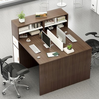 极速Office desk and chair combination stKaff 4/6 staff staff