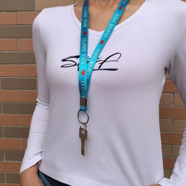 极速小清新尼龙织带防丢钥匙扣挂颈绳男女中小学生U校牌钥匙挂绳