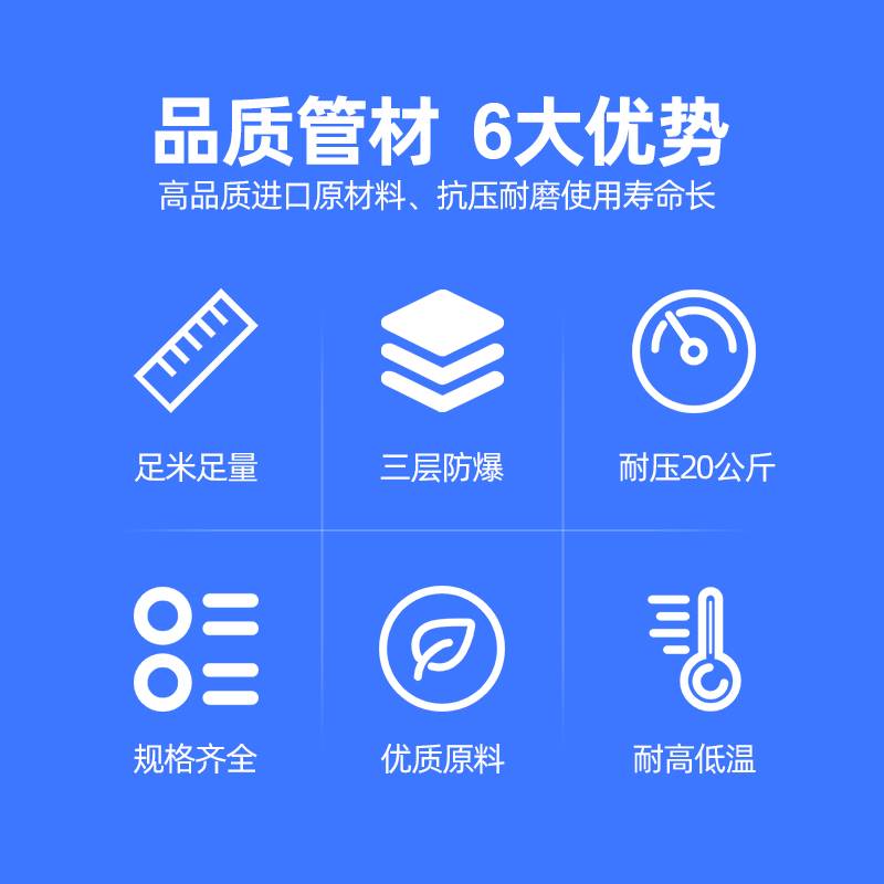 极速pub夹纱管空压机气管8mm软管高压气泵气鼓卷管器汽修充气管防