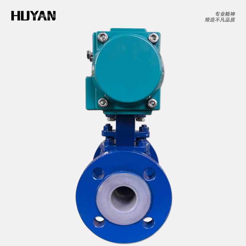 极速气动衬氟球阀法兰铸钢不锈钢耐酸碱腐蚀氯气王水R切断阀Q641F