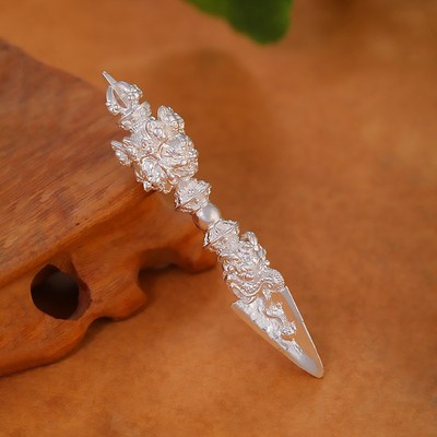 极速藏传c纯铜三面普巴金刚杵吊坠配饰随身情侣款民族风挂件饰品