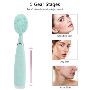 Electricq Cleansing 极速Handheld Facial Sonic Brush Silicone