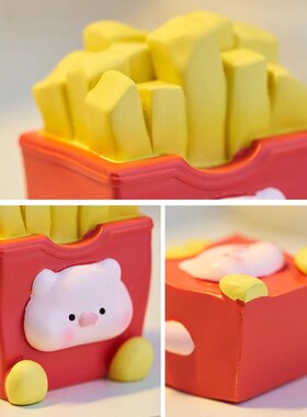 极速治愈情绪小i猪迷你小摆件可爱卡通装饰品网红创意办公桌面女