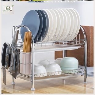 极速台面盘碟架置k物架子滤水餐具架沥水架溧水厨房碗架家用饭碗