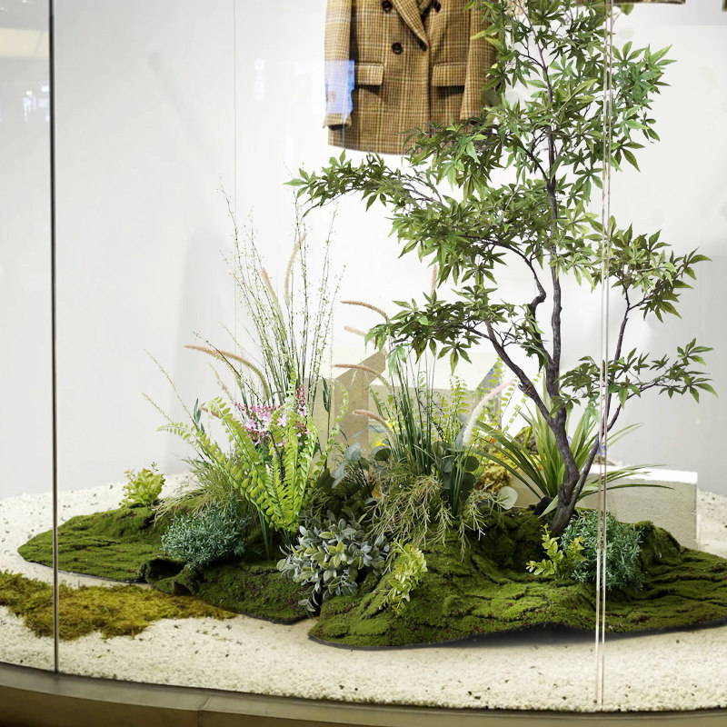 新品室内仿野生i蕨叶植物景观仿真青苔芦苇水草造景酒店花槽绿植