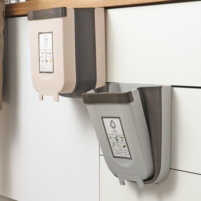 极速Kitchenf trash can foldging hanging home cabinet doorsS