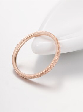 极速Classic Simple Matte Narrow/Wide Ring TiPtanium Steel fo