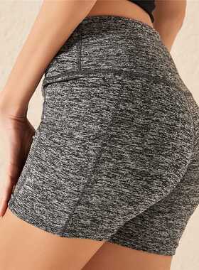新品Women Gym Shorts High Wwaist Lifting Push Up Tight Cycli