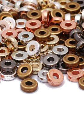 极速200-600pcs/lot 6mm CCuB Charm Spacer Beads Wheel Bead Fl