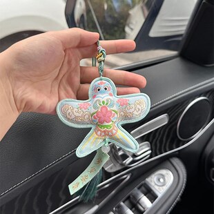极速纸鸢香e囊端午节汽车挂件手工刺绣艾草香包端午节门口装饰汉