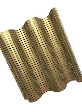 极速广西铝板加he工折h弯冲孔S形压弧铝单板粉红色氟碳漆波浪板幕