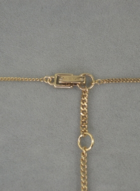 极速G 铜f镀金 红色水晶宝石 水滴 短款  项链