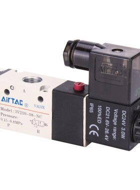 极速气动亚德客电磁阀3V110-06/3V210-08/3V310/4M210-0U8/4M310-