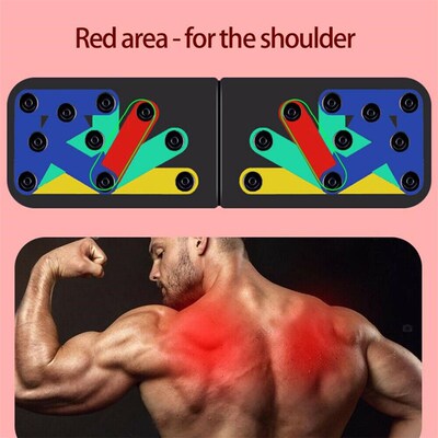极速Folding Push Up Board Gymy Home Fitness Exercise Equipme