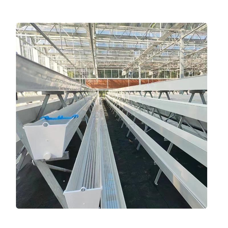 热销无土种植槽PVC草莓槽立体蔬菜E水果栽培架温室生态园阳台栽培