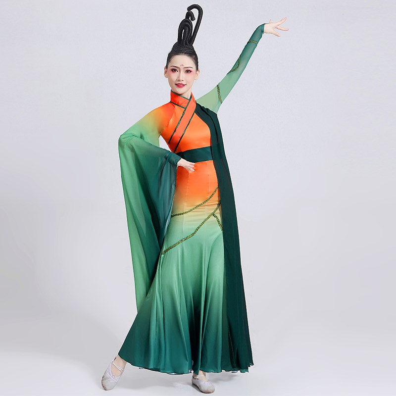 速发屈原橘颂舞蹈服服装古典演出服古装汉服飘逸交领汉唐表演服