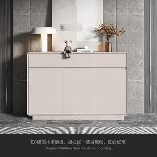 实木入户客厅玄关柜隔断柜 意式 极简鞋 柜简约家用门口新款 2024爆款