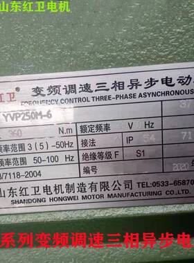 山东源头厂家直供YVP250M-6/37W变频调速三相异步电动机质保
