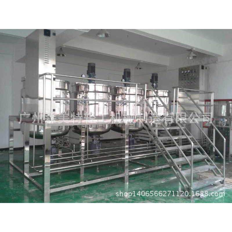 1000L护发素洗发水乳化锅 2吨蒸汽加热均质搅拌罐 洗液全套设备