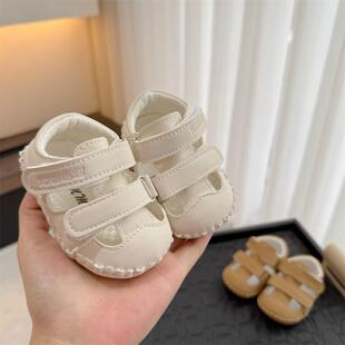 夏季 1岁男女宝宝软底学步鞋 12个月婴幼儿柔软舒适透气凉鞋