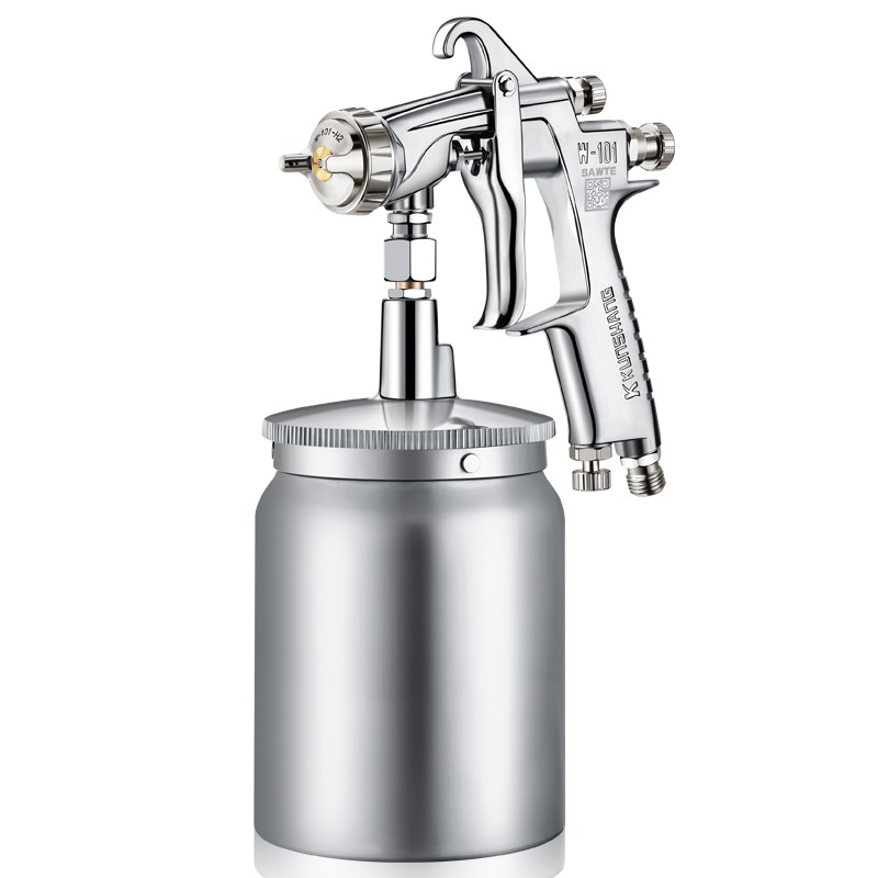 速发汽车喷漆枪喷动钣金家具补漆工具油漆喷壶涂下W101W71气枪上