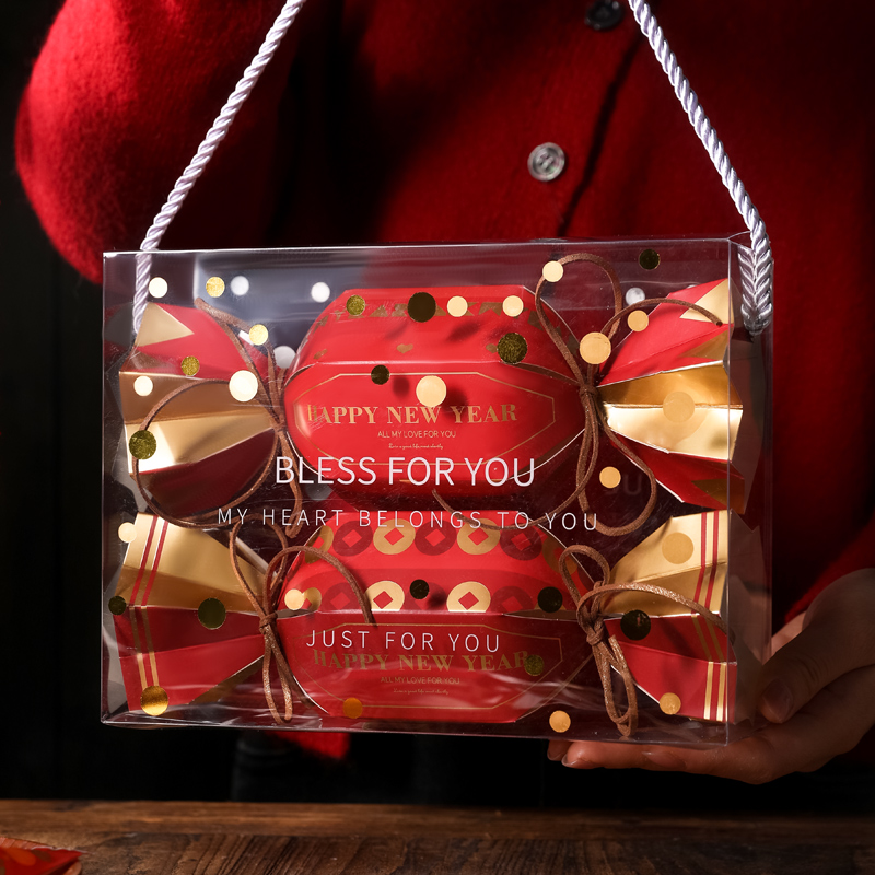 速发圣诞节饼干雪花酥包装盒枣米船奶糯牛轧烘糖焙曲奇礼品包装袋