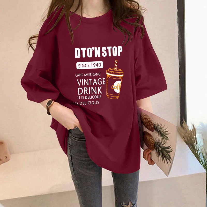 速发夏日多巴胺孩穿搭纯棉t恤2025新款夏装上松大码季宽衣