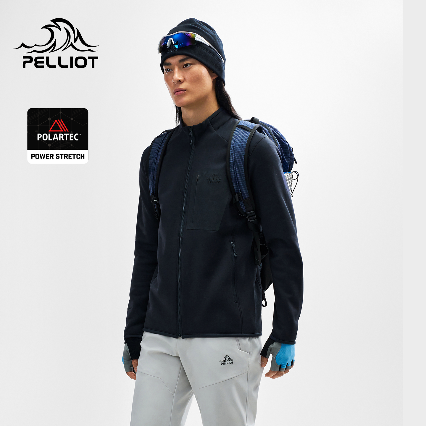 【P系列】伯希和Polartec Power Stretch Pro抓绒衣户外登山外套