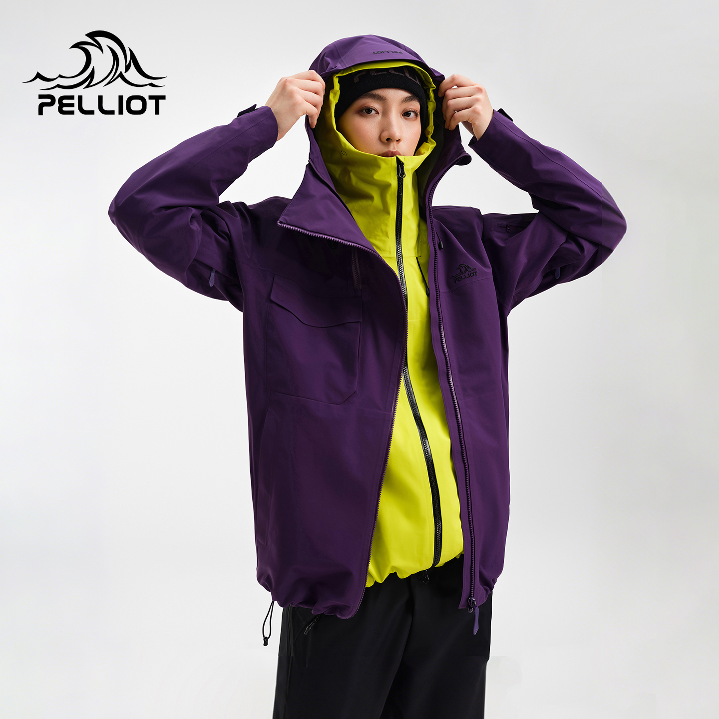 伯希和户外硬壳冲锋衣男