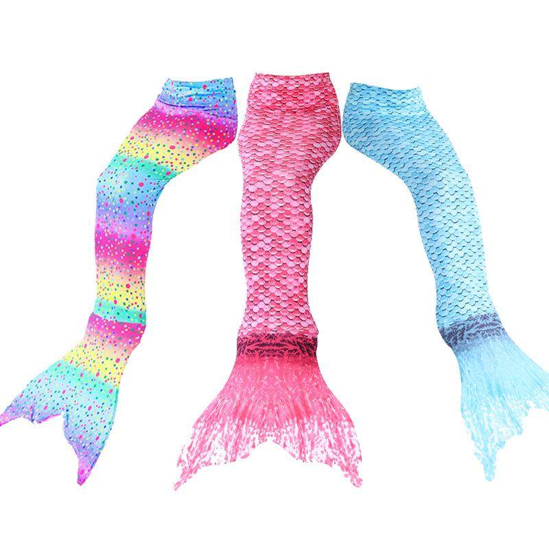 儿童美人鱼衣服公主裙游泳泳衣女童美人鱼泳衣服装尾巴
