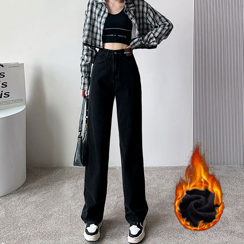 【牛仔系列】韩系时尚牛仔背小众显瘦半身裙高腰牛仔裤阔腿裤fq