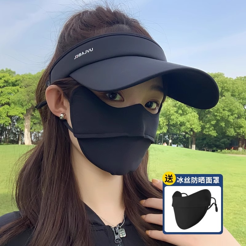UV防晒帽女2025新款夏季遮阳防紫外线太阳帽骑车休闲空顶鸭舌帽男
