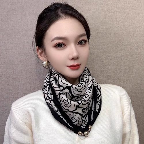 护颈磁吸扣围巾2024新款