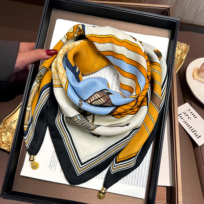 大方巾围脖领巾2024新款秋冬