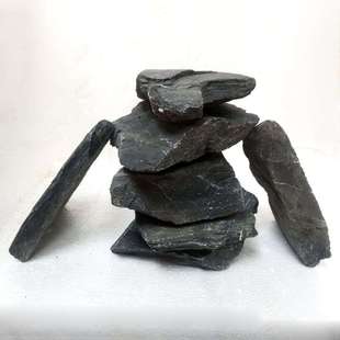 极速鱼缸造景石云片石乌龟缸晒z台爬台水族箱装饰水草缸假山造景