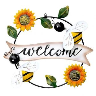 极速Welcome Sign Waoll Decor 3D Rustic Metal Welcome Signs f