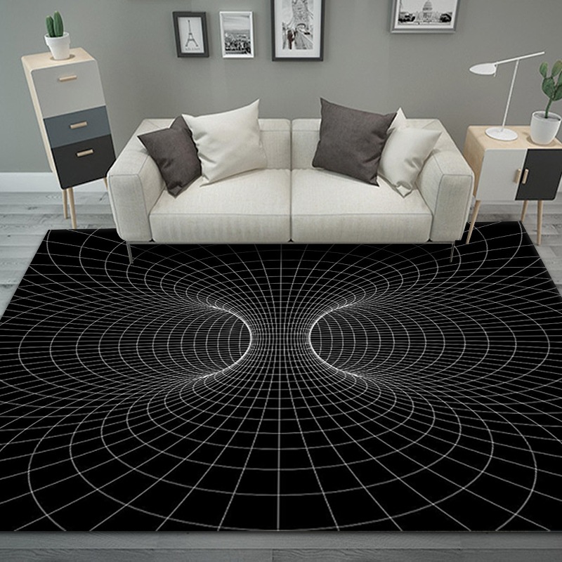 极速3Da Vortex Illusion Carpet Entrance Door Floor Mat Abstr