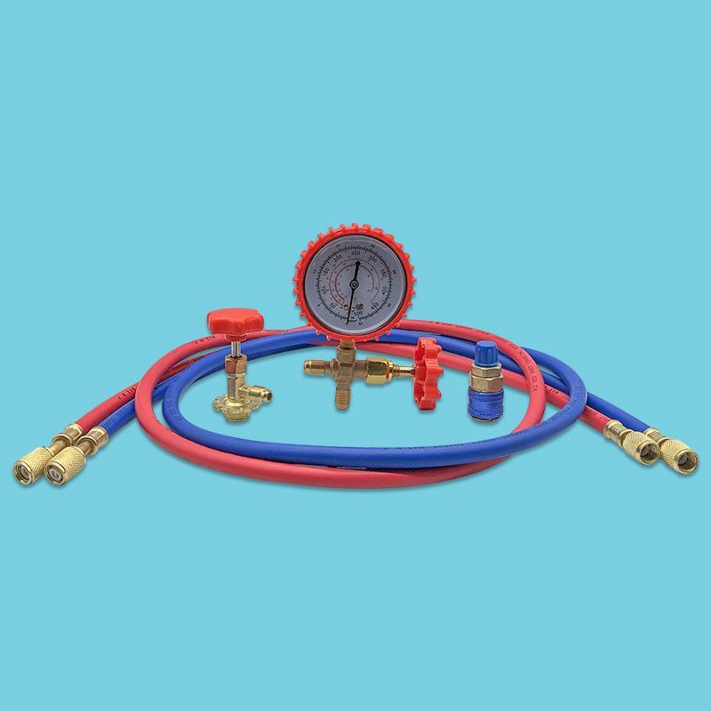 极速汽车空调添加氟利昂补u充冷媒工具套装冰龙制冷剂R134a雪种