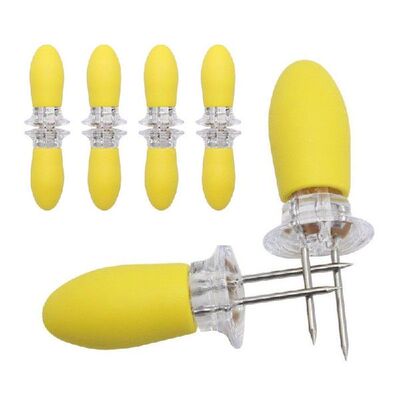 新品8pcs  4pairs  Twin Prong SkewerFs Barbecue Fork Fruit Co