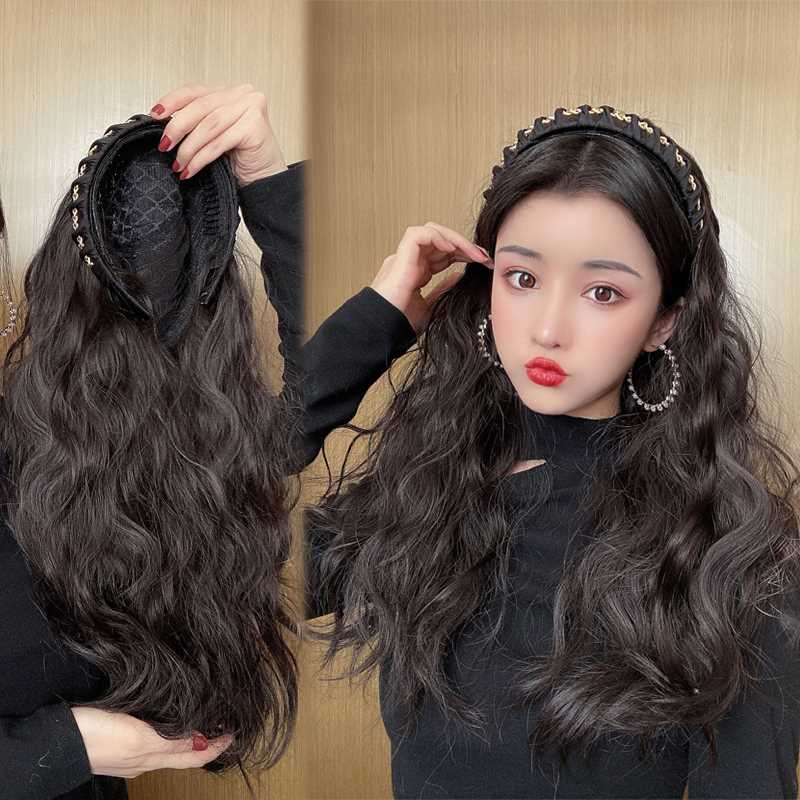 极速可拆卸发箍假发女半头套大波浪气质水波纹自然X长卷发全头套