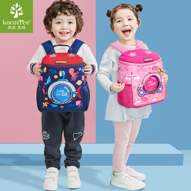 极速厂家韩国KK树儿童书包幼儿园男童1-3-6岁2S大小班宝宝双肩揹